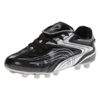Striker Firm Ground Soccer Shoes -Black/Silver - Vizari Sports