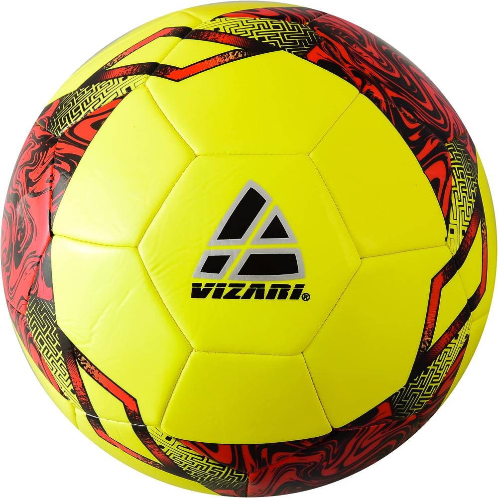 Toledo Soccer Ball-Neon Yellow/Red - Vizari Sports