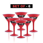 Redcupliving 12oz Reusable Cocktail Cups | BPA-Free Double-Wall Red Drinkware