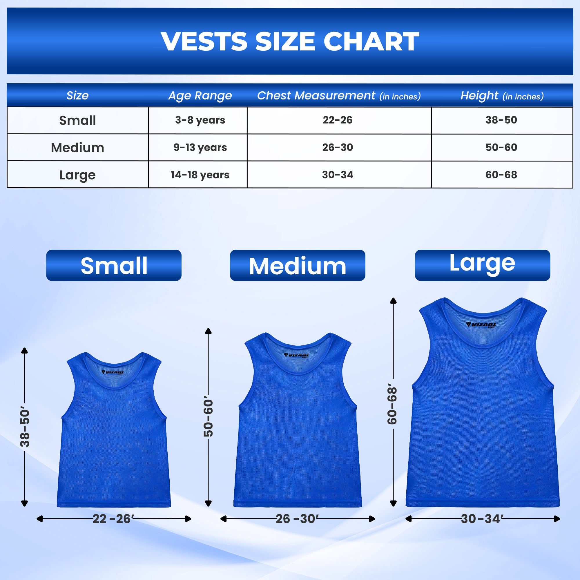Scrimmage Vest-Blue - Vizari Sports