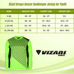 Vizari Arroyo Long Sleeve Goalkeeping Jersey – Green/Black