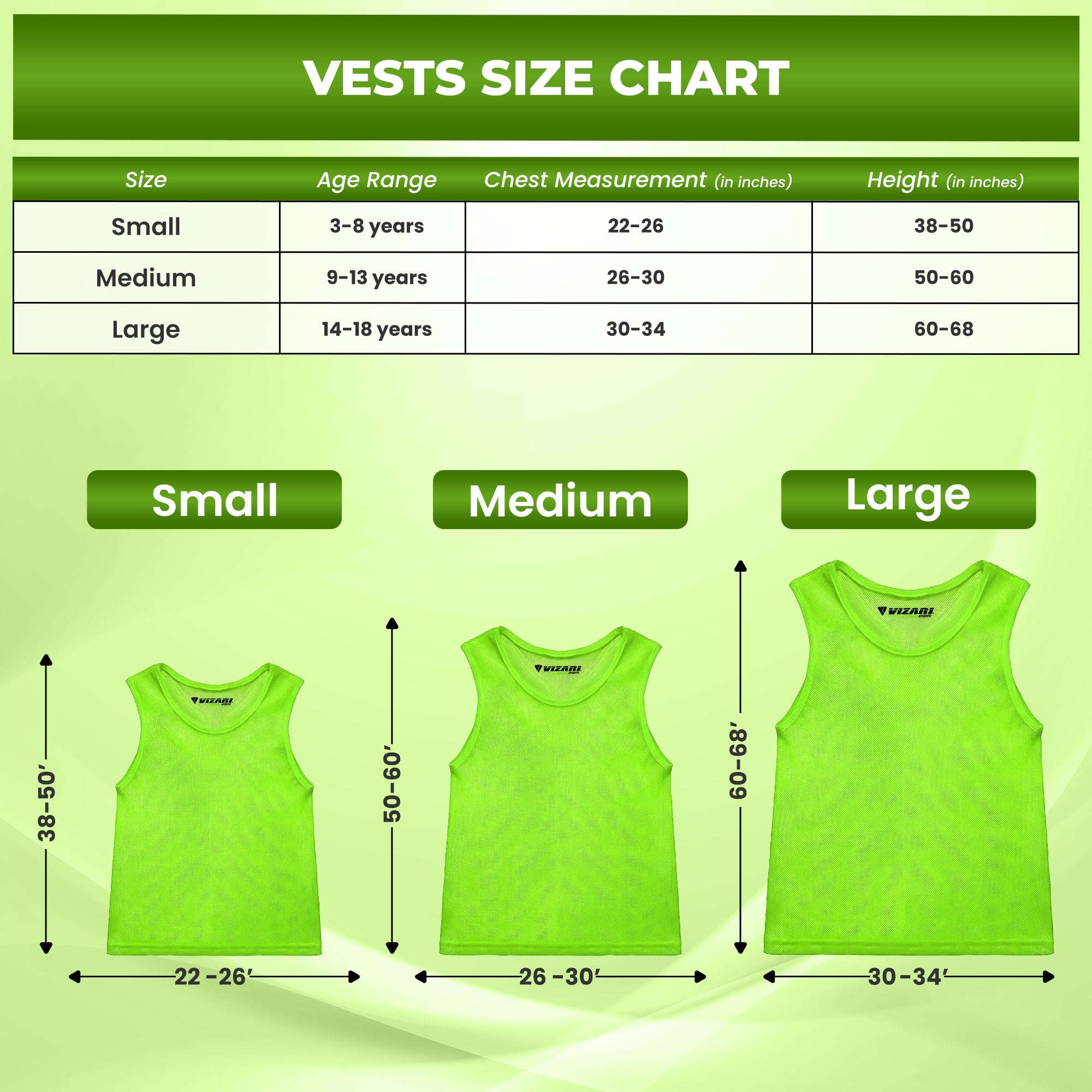 Scrimmage Vest-Green - Vizari Sports