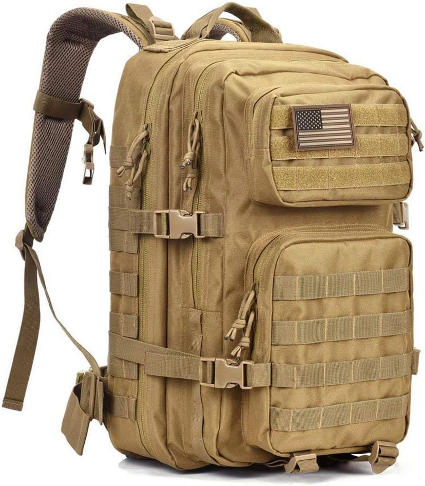 Tactical Backpack – 40L Military-Style 3-Day Assault Pack with MOLLE System, Water-Resistant Rucksack