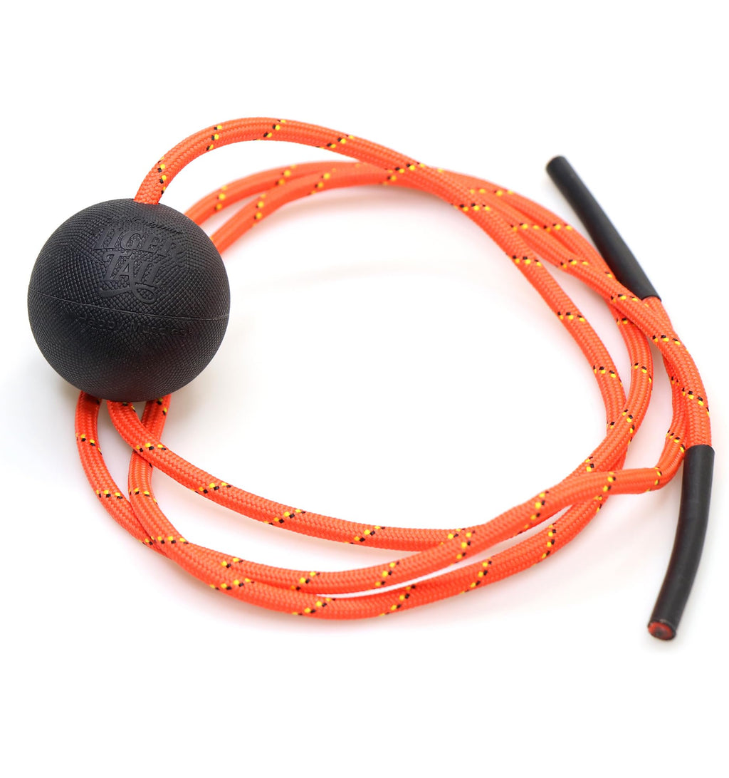 Tiger Tail Tiger Ball 1.7 Foam Roller Ball + 50   + Corded Rope - Deep Tissue Massage Ball: Feet, Legs, Neck, Back - Trigger Poi