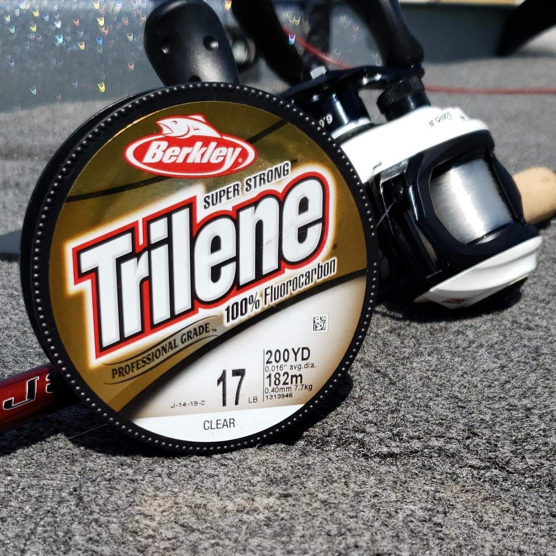 Berkley Trilene 100% Fluorocarbon, Clear, 10Lb | 4.5Kg, 110Yd | 100M Fishing Line, Suitable For Freshwater Environments