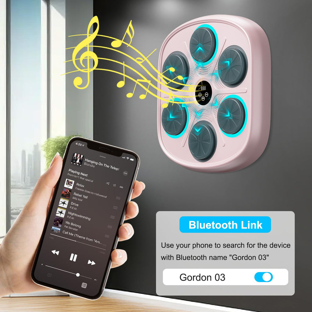 Ourstarry 2025 New Model Smart Music Boxing Machine For Adults And Kids, Training Machine With Led Electronic Wall Mounted, Home