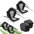 VEVOR Kayak Seat, 2 Pack 0.5 Thick, Universal Paddle Board Seat with Back Support, Sit-on-Top Soft Padded Cushion with Storage B