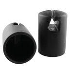 Jcbiz 6Pcs 1.26'' Black Trampoline Fiber Protective Cover Trampoline Enclosure Pole Cap For Flat Steel Sheet Top Ring System