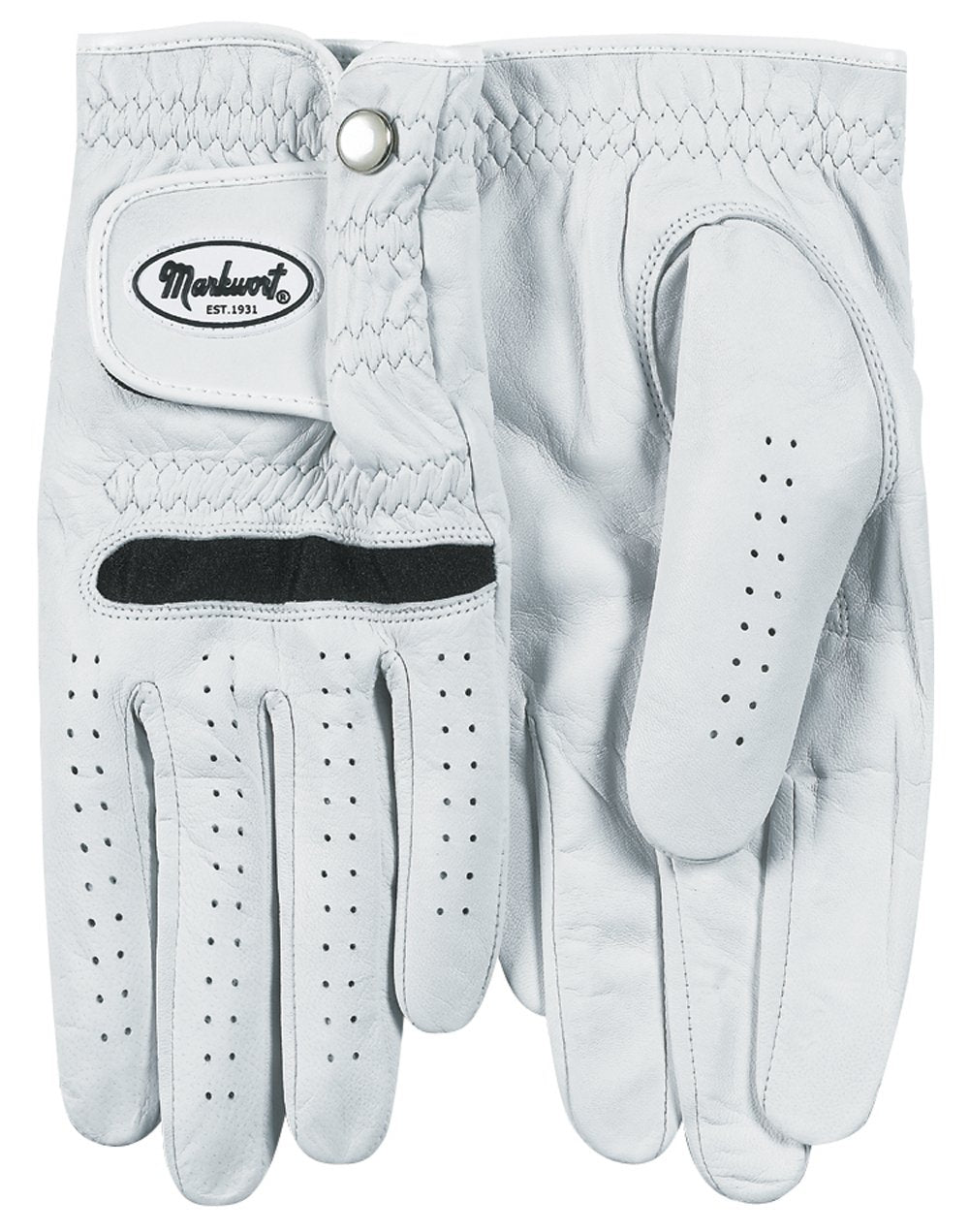 Markwort Mens Left Hand Leather Golf Glove (For Right Handed Golfer), Small
