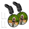 Accmor 2Pcs Bike Mirror, Bar End Bicycle Riding Rearview Mirrors For Handlebars, Adjustable 360