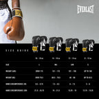 Everlast 1910 Leather Boxing Gloves | Vintage Training Gloves For Men And Women | Hook And Loop With Triple-Layer Foam | Heavy B