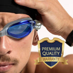 Water Gear Razor Anti-Fog Goggle (Blue W/Silver Frame)