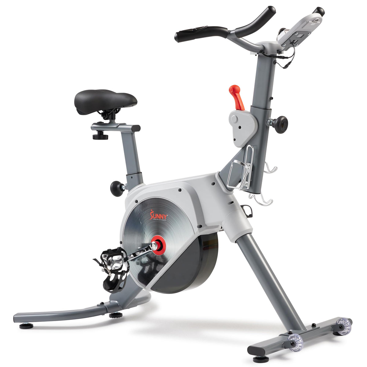 Sunny Health & Fitness AeroPro Magnetic BeltDrive Indoor Stationary Cycling Exercise Bike, 300 LB Capacity, LowImpact, and Erg