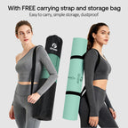 Yoga Mat Non Slip TPE Thick Yoga Mat with Alignment Mark, Large Size 72L x 32W x 0.32Th or 0.24Th, Anti-Tear Exercise & Fitness