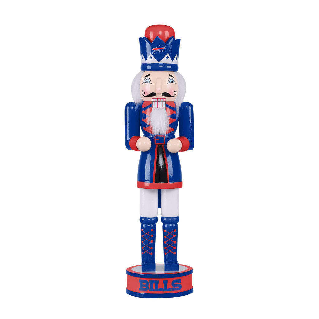 FOCO NFL Buffalo Bills Team Logo 14 Holiday NutcrackerTeam Logo 14 Holiday Nutcracker, Version 2, One Size