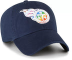 47 Men'S Navy Tennessee Titans Pride Clean Up Adjustable Hat