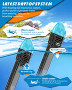 QingSong Full Face Snorkel Mask for Adults, Snorkeling Gear with Camera Mount, 180 Degree Panoramic View Snorkel Set Anti-Fog An
