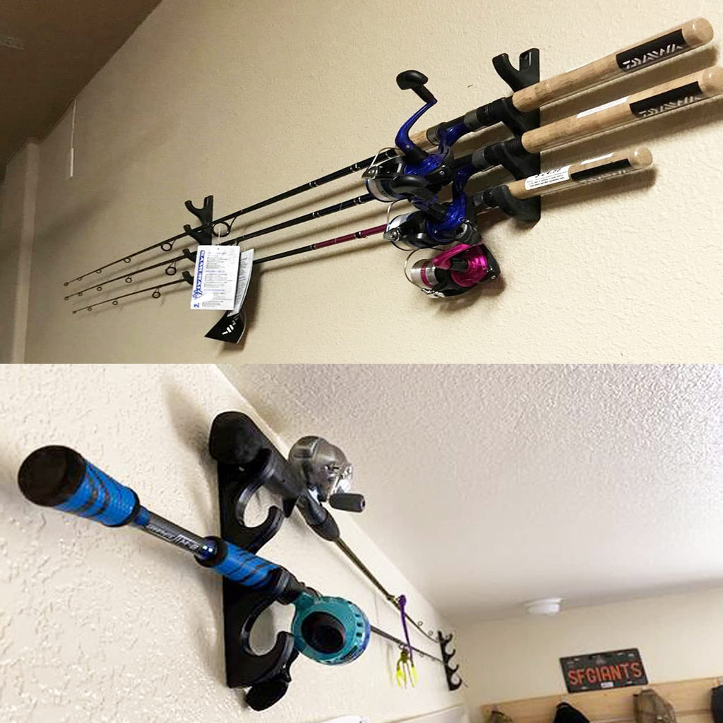 Horizontal Golf Club Wall Mount Golf Club Organizers Golf Club Display Golf Putter Rack Wall Storage Rack - Holds 4 Clubs - Easy