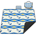 Poedist Extra Large Picnic Blanket Waterproof,80X 80Foldable Machine Washable Beach Blanket,Outdoor Blanket For 6-8 Adults,Suita
