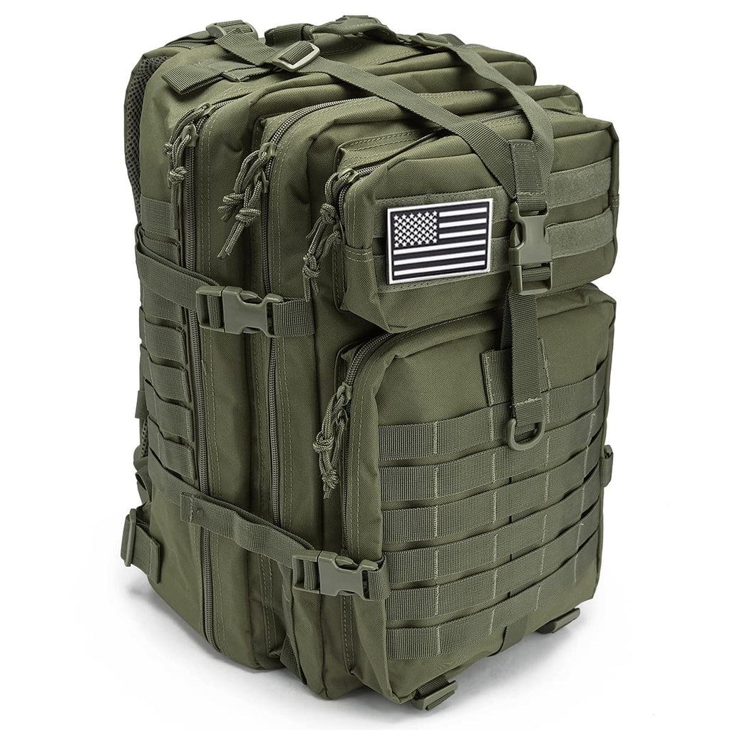 Qt&Qy 45L Military Tactical Backpacks For Men Camping Hiking Trekking Daypack Bug Out Bag Lage Molle 3 Day Assault Pack