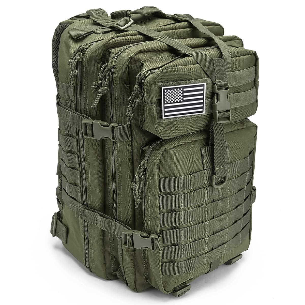 Qt&Qy 45L Military Tactical Backpacks For Men Camping Hiking Trekking Daypack Bug Out Bag Lage Molle 3 Day Assault Pack