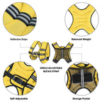 APEXUP 5lbs Weighted Vest Men Women, Weight Vest for Women Workout Equipment for Strength Training Running (Yellow)