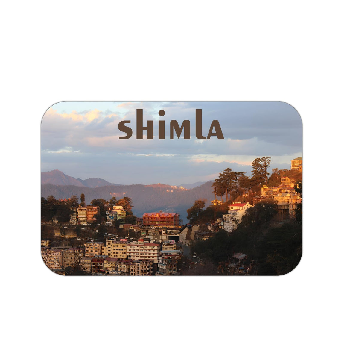 ISEE 360 Shimla Fridge Magnet Souvenir Gift for Decorating Refrigerator Doors Kitchen Home Office Door | Multicolor Travel Remin