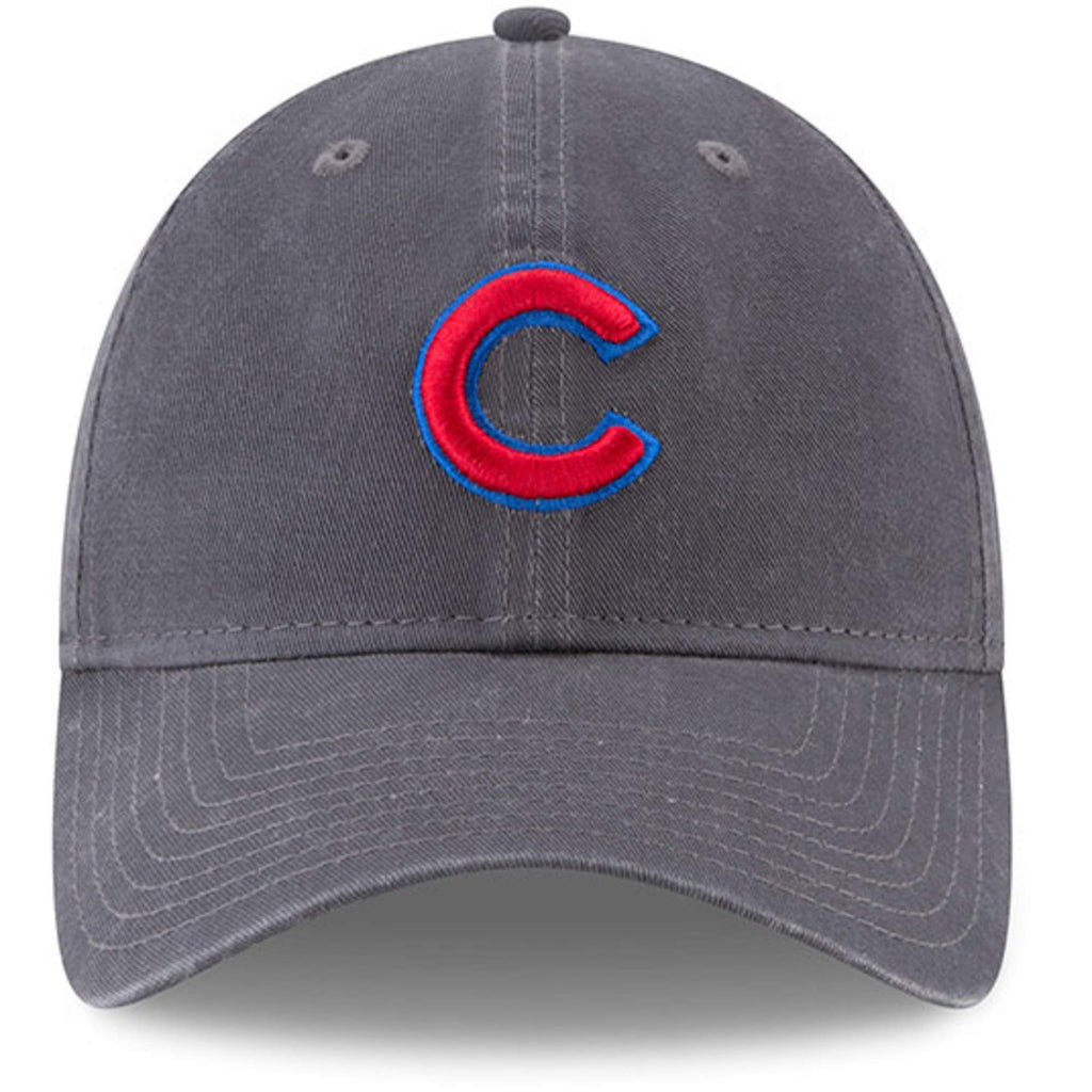 Chicago Cubs New Era Secondary Logo Core Classic 9Twenty Adjustable Hat Graphite