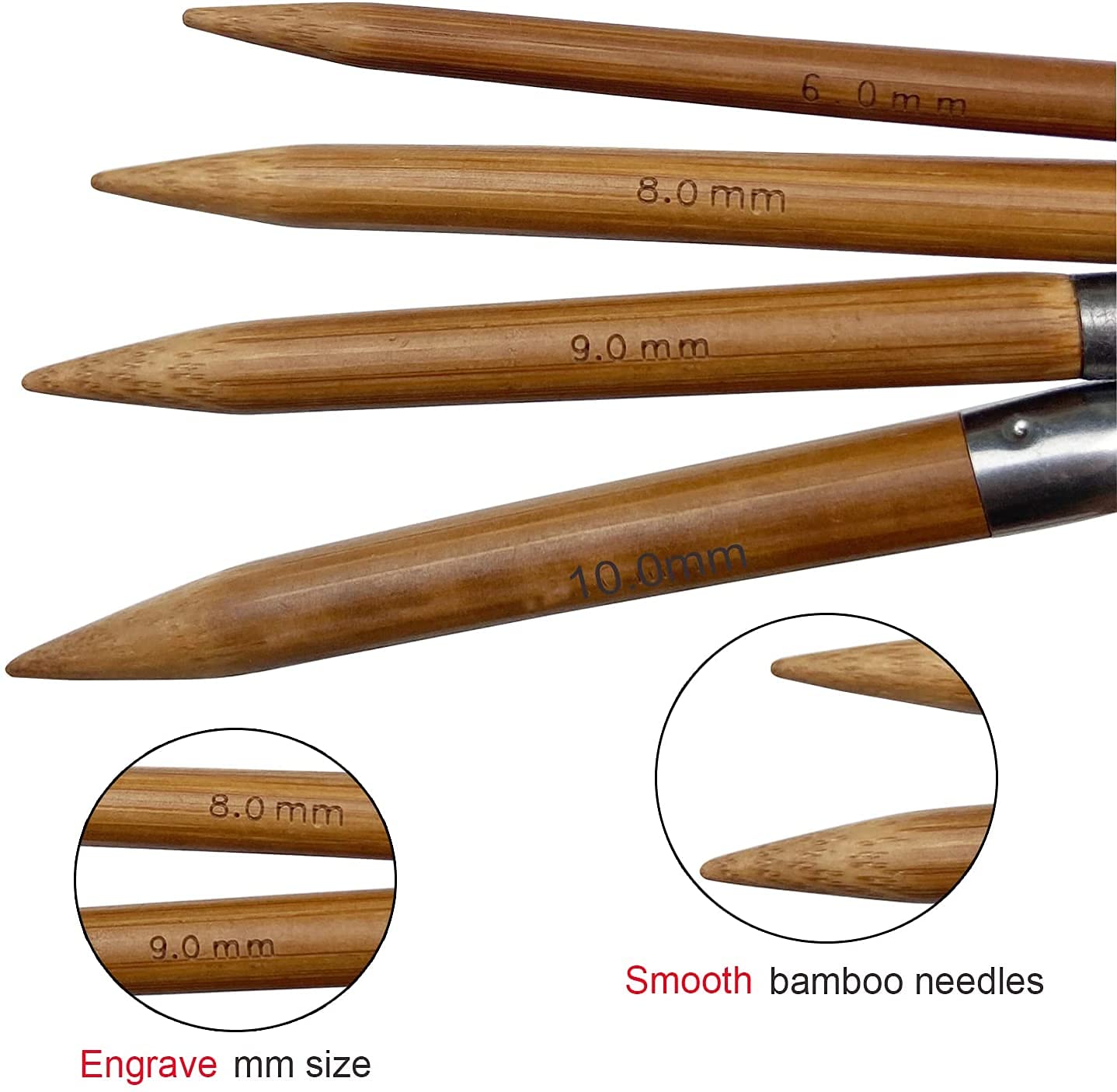 Mdoker Bamboo Circular Knitting Needle Size 4 16 Inch Circular Knitting Needles For Handmade Knitting Diy And Any Weaven Yarn Pr