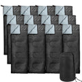 Bulk 10 Pack Envelope Sleeping Bags - 4 Seasons Warm or Cold Lightweight Indoor/Outdoor Sleeping Bags for Adults, Backpacking, C