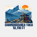 THAMPZ Chandrashila Trek 3D Embossed Flexible Fridge Magnet 0.5mm Decorative with Strong Hold | Refrigerator Magnet for Notes,