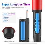 Fanfun Wireless Microphones, Dual Uhf Handheld Dynamic Mic With Receiver, 635Mm(14)Output,35Mm (18) Adapter,160Ft Range, Metal R