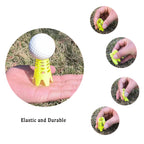 Ruyshu Golf Simulator Tees, Indoor Golf Tees For Simulator, Plastic Practice Golf Mat Tees For Winter Turf And Driving Range(Yel