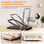Walking Pad With 12% Incline, Under Desk Walking Pad Treadmill With Handle Bar & Removable Desk Workstation, 3 In 1 3.5Hp Foldab