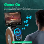Merach Self-Powered Rowing Machines For Home, Electromagnetic Resistance 2.0 Rowing Machine, Smart Adjust Resistance And Self-De