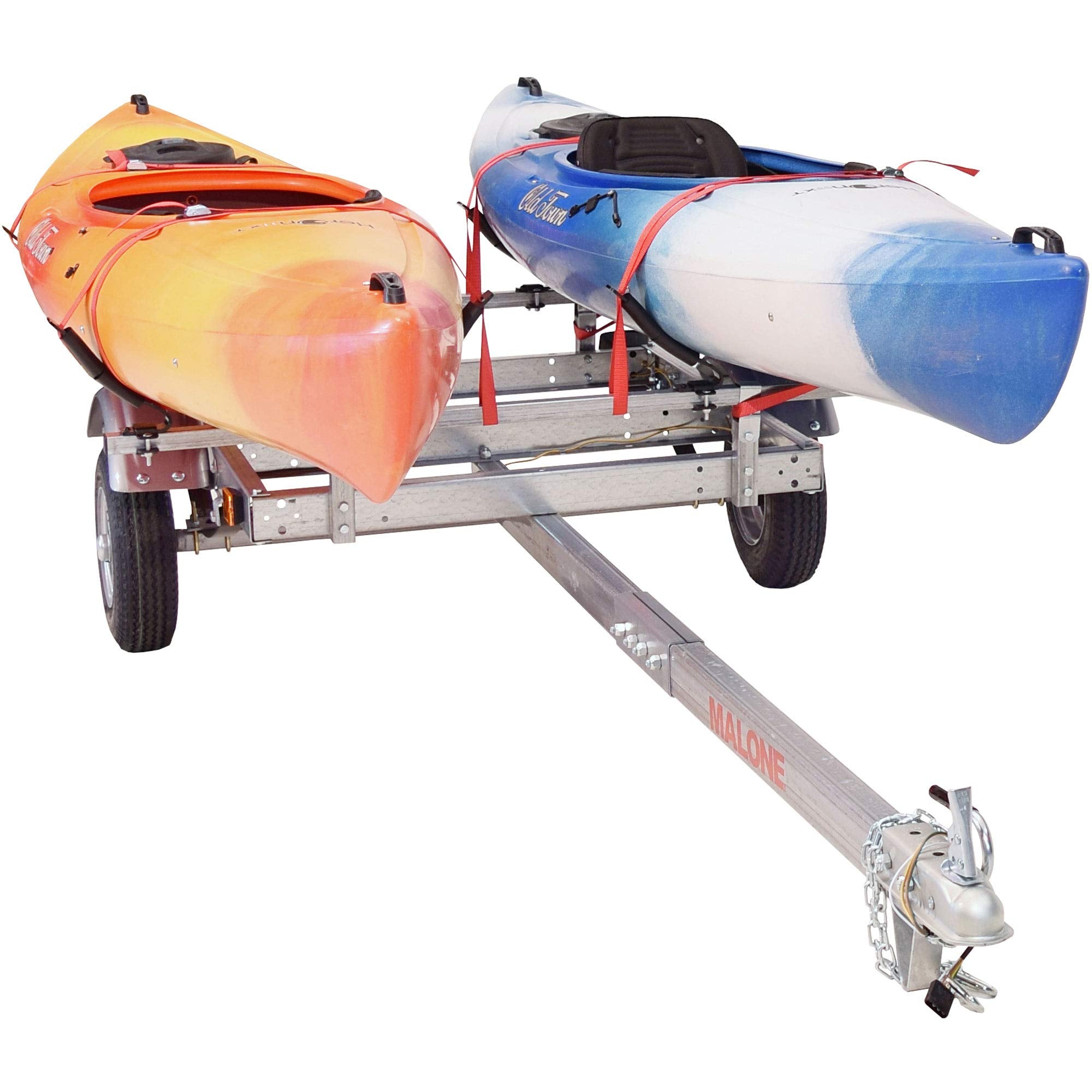 Malone Ecolight 2-Boat V-Rack Kayak Trailer Package