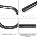 31.8 Bike Handlebar - 25Mm, 55Mm, 70Mm, 90Mm,120Mm Riser Handlebar - 780Mm Aluminium Alloy Mountain Bike Bicycle Handlebars (31.