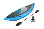 Bestway Hydro Force Inflatable Kayak Set  Includes Seat, Paddle, Hand Pump, Storage Carry Bag  Great For Adults, Kids And Famili