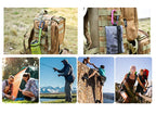 Onwon Aluminum Carabiner D-Ring Locking Key Security Camping Climbing Hiking Keychain (10 Pcs)