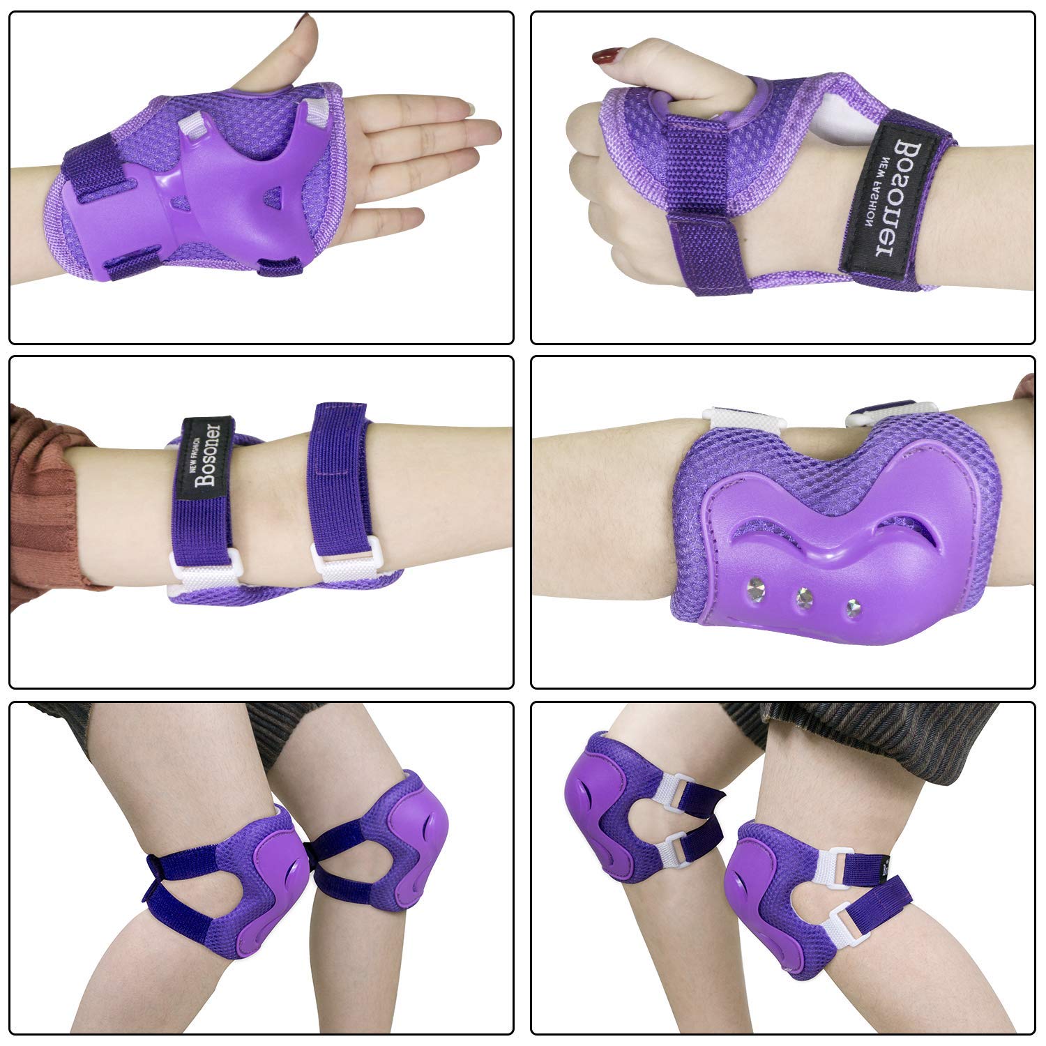 Kids/Youth Knee Pad Elbow Pads Guards Protective Gear Set For Roller Skates Cycling Bmx Bike Skateboard Inline Skatings Scooter