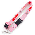 Aminco NFL Kansas City Chiefs Team Lanyard, Pink, Size 6