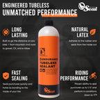 Orange Seal - Endurance Formula Tubeless Bike Tire Sealant | Long Lasting, Fast Sealing | For Mtb, Road, Cx And Gravel Bicycle T