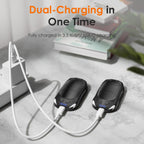 Nebafits Hand Warmers Rechargeable 2-Pack, Reusable Portable Magnetic Pocket Heater, USB 2-in-1 Hand Warmer, Suitable for Men an