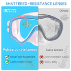 Water Space Kids Swimming Goggles Swim Googles For Kids Toddler Girls Boys Youth 6-14 3-6 4-7, Swimming Goggles With Nose Cover