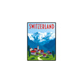 95MILES GARMENTS Switzerland Fridge Magnets for Home Office Kitchen Refrigerator Door Wooden Decor Stylish Souvenir Gift (L x H 