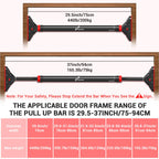 Pull Up Bar For Doorway: Sportneer Strength Training Pull-Up Bars Without Screw - Adjustable Width Locking Mechanism Chin Up Bar