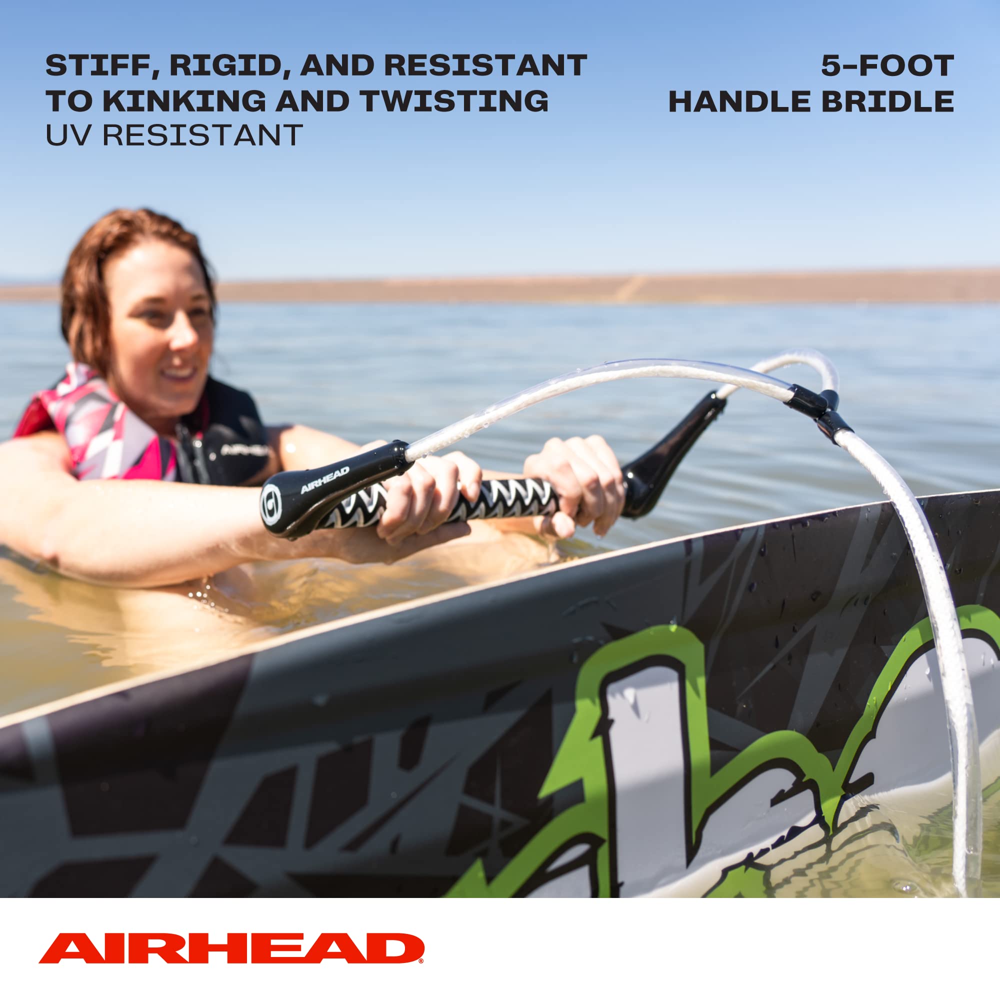 Airhead Spectra Fusion Wakeboard Rope, 4 Sections, 70-Feet