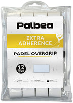 Palbea White Padel Overgrip - Pack Of 12 - Extra Grip & High Sweat Absorption - Non-Slip & Soft Touch - Perfect For Padel, Tenni