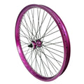 DONSP1986 26 inch x 1.85 Heavy Duty Front Bicycle Wheel 12 Gauge 48 Spokes, Double Wall Aluminum Alloy 26 Bike Front Rim (Purple