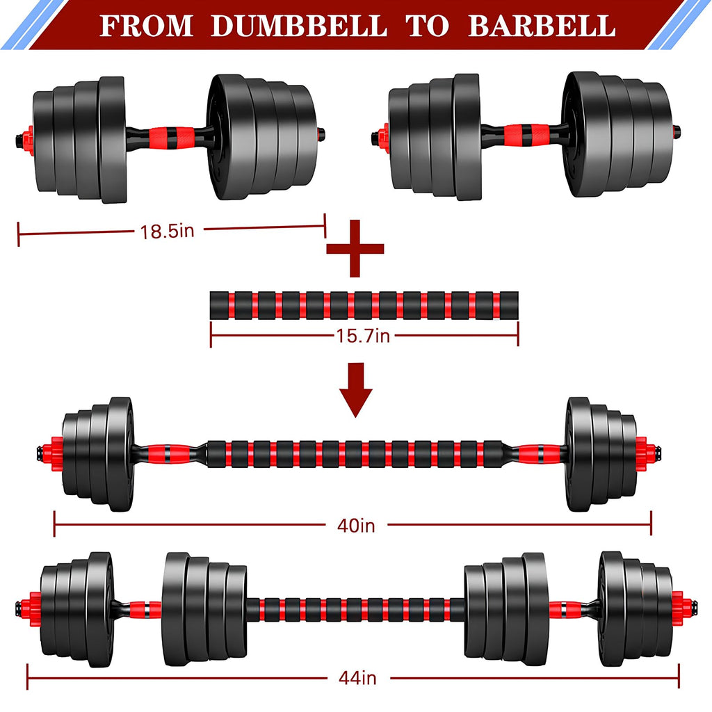 Bcbig Adjustable-Dumbbells-Sets,Free Weights-60Lb(30Lb*2) Dumbbells Set Of 2 Convertible To Barbell A Pair Of Lightweight For Ho